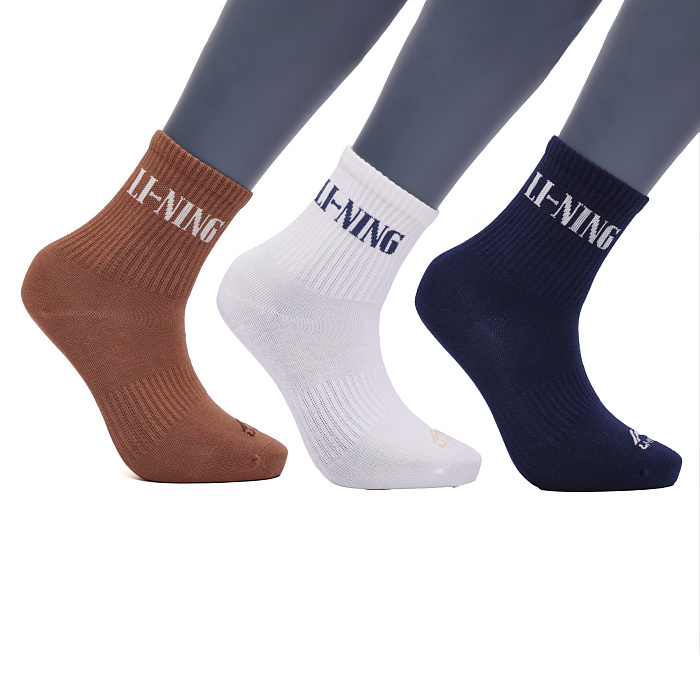 AWTW005-5 Носки Sports Style белый / синий/ коричневый